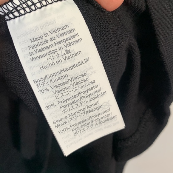 J. Crew Women’s Black Square-neck top with plaid sleeves New with Tag Sz S - Picture 7 of 10